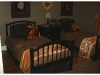 Boys' black twin beds